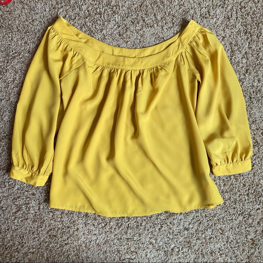 Maeve Mustard Yellow Blouse Marigold - Picture 6 of 12
